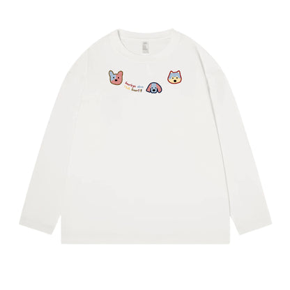 Woman wearing Geometric Pattern Long Sleeve Top in a casual setting