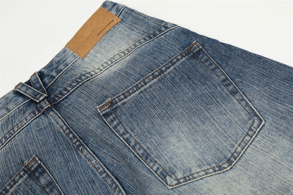 Curved Knife Denim Pants | Tajstylo
