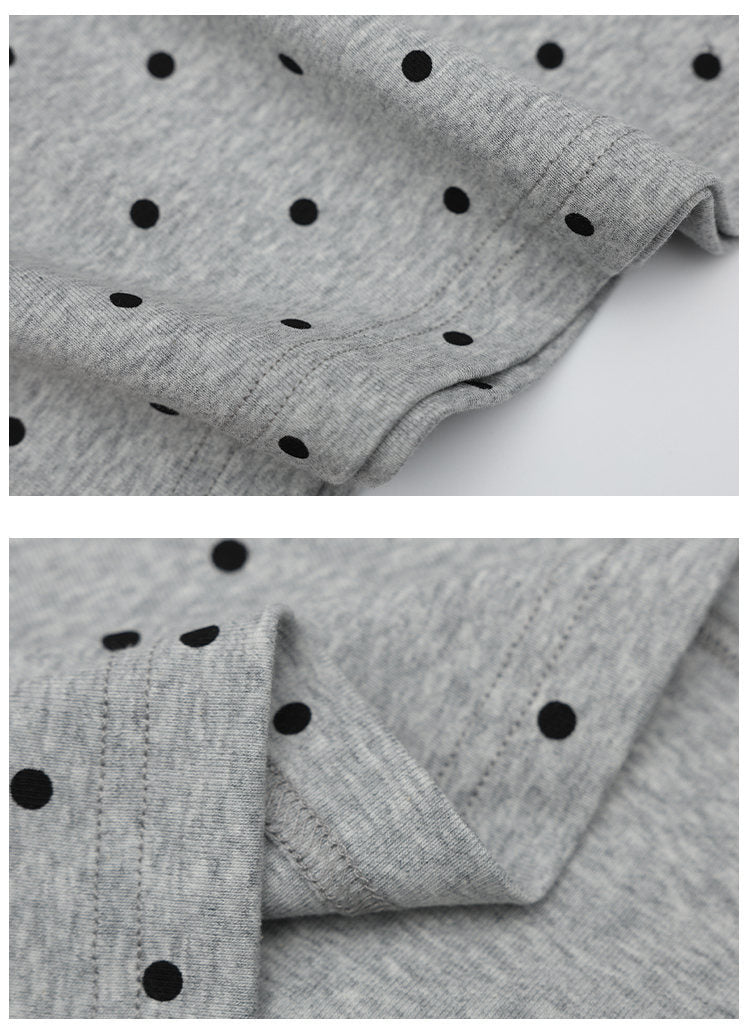 Polka Dot Color-Block Collar Sweater | Tajstylo
