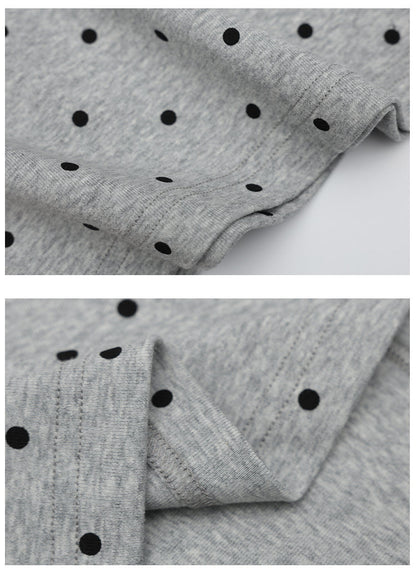 Polka Dot Color-Block Collar Sweater | Tajstylo