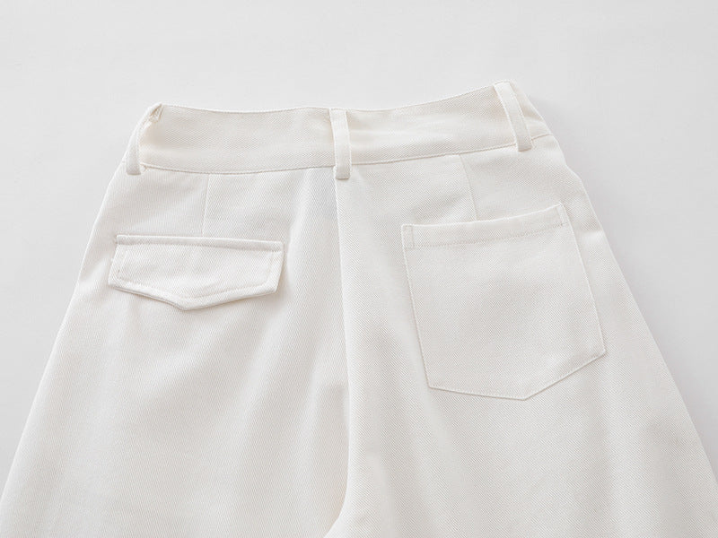 Casual White Denim Pants for Women | Tajstylo