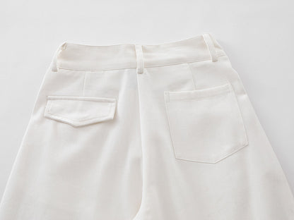 Casual White Denim Pants for Women | Tajstylo
