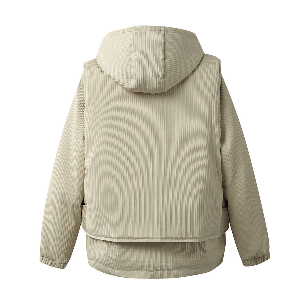 Two Piece Hooded Down Jacket | Tajstylo