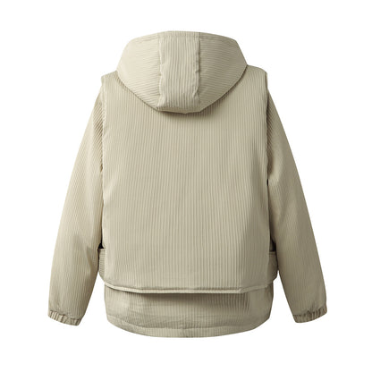 Two Piece Hooded Down Jacket | Tajstylo
