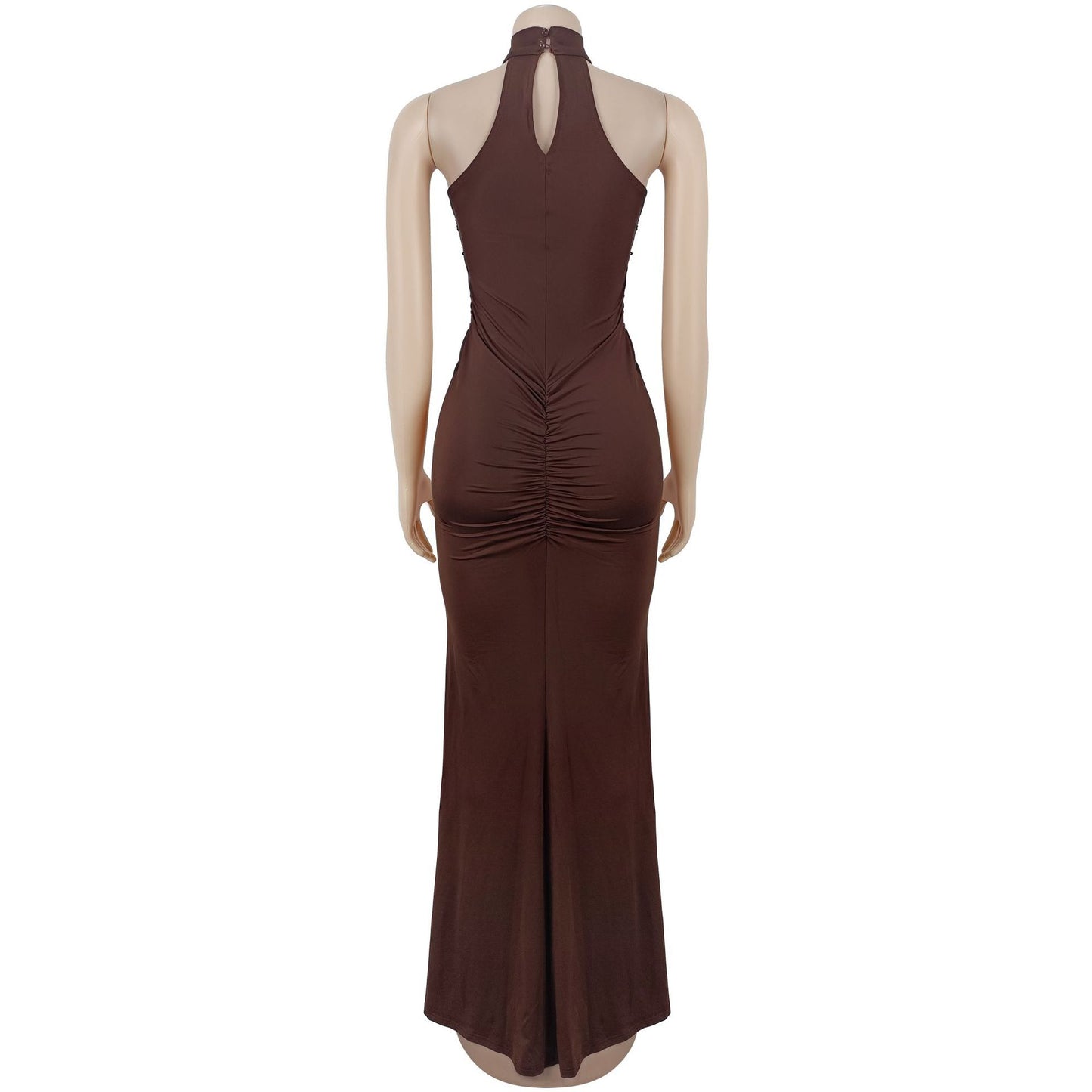 Fitted Sequin Velvet Split Dress | Tajstylo