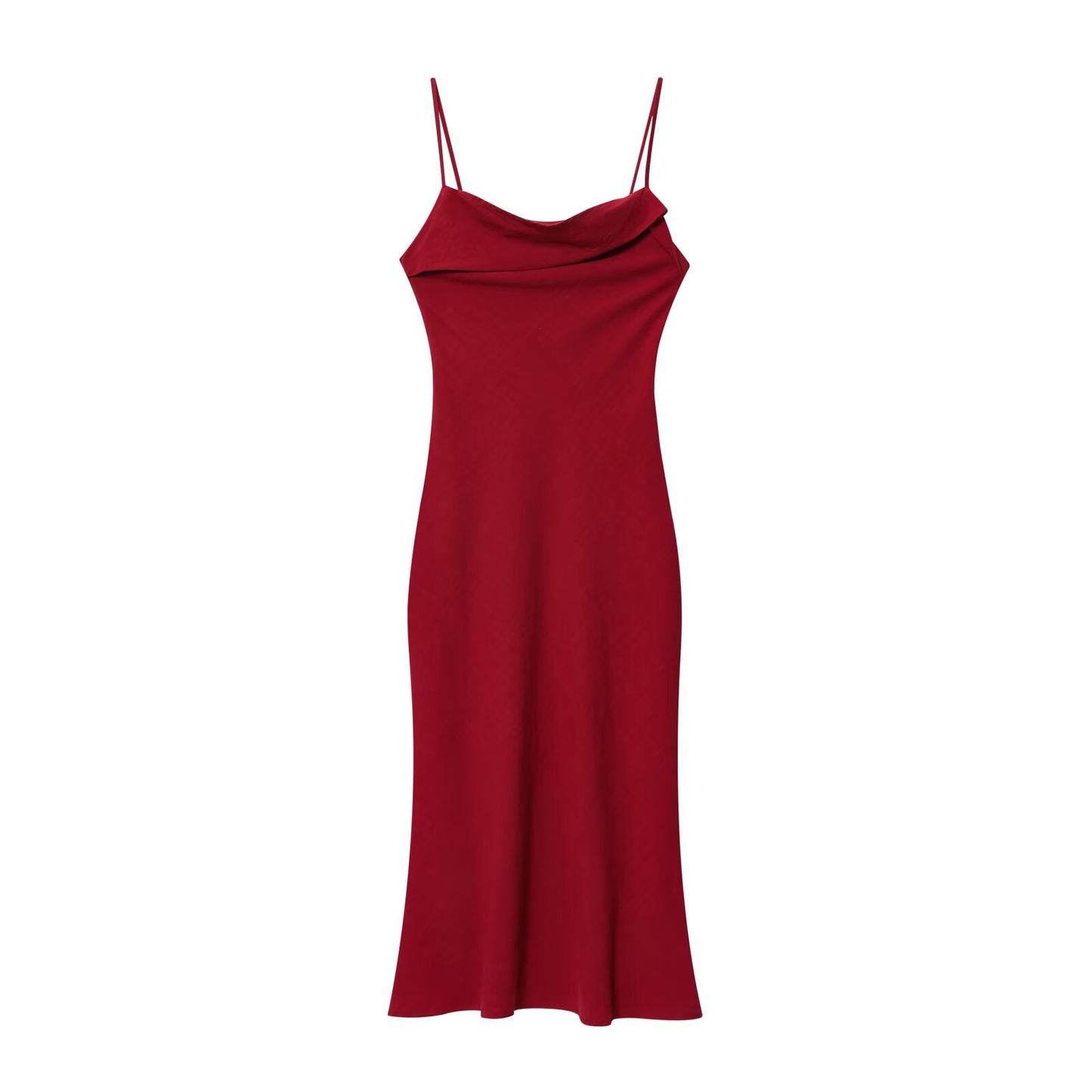 Woman wearing One Shoulder Sleeveless Midi Dress in a stylish setting
