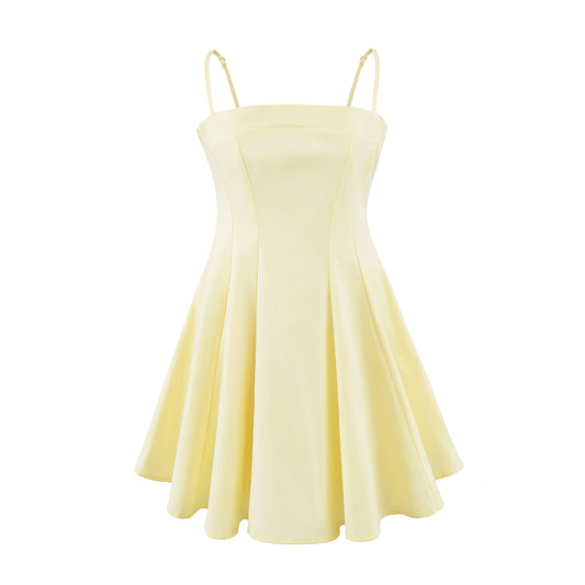 Square Neck Sleeveless Dress | Tajstylo
