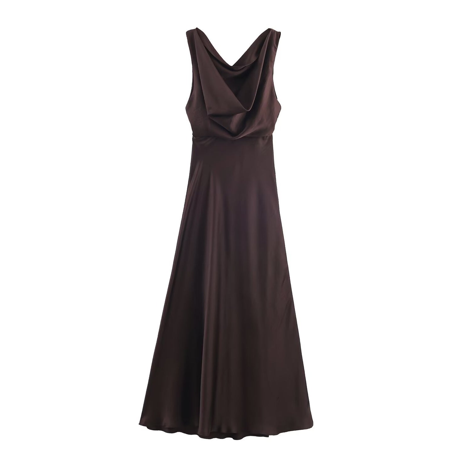 Elegant Silk Flute Dress | Tajstylo