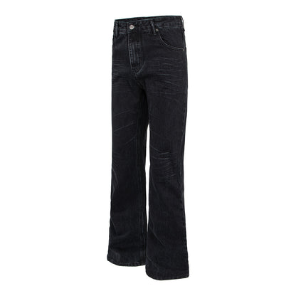 Woman wearing Washed Cat Eye Tapered Fit Pants in a street setting
