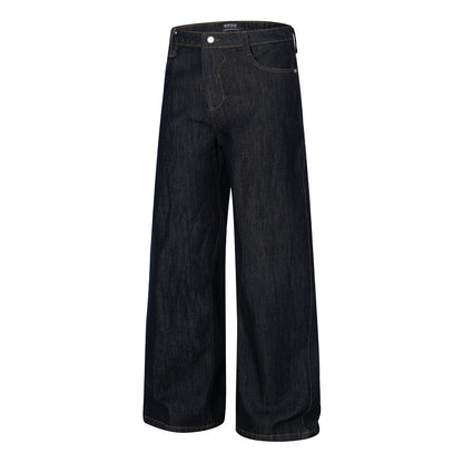 Original Color Denim Straight Leg Pants | Tajstylo