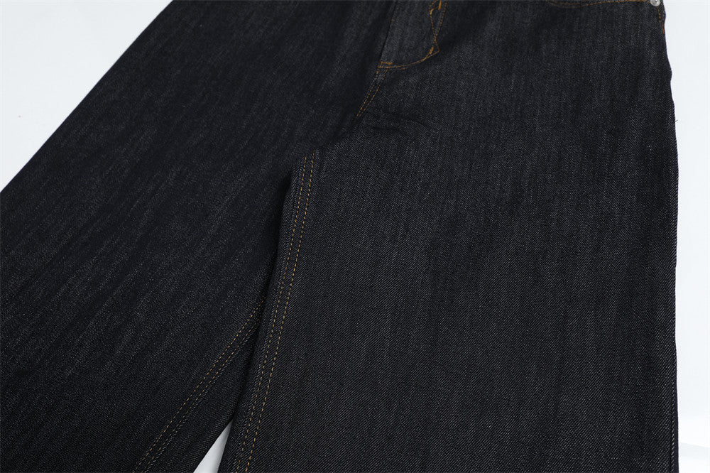 Original Color Denim Straight Leg Pants | Tajstylo