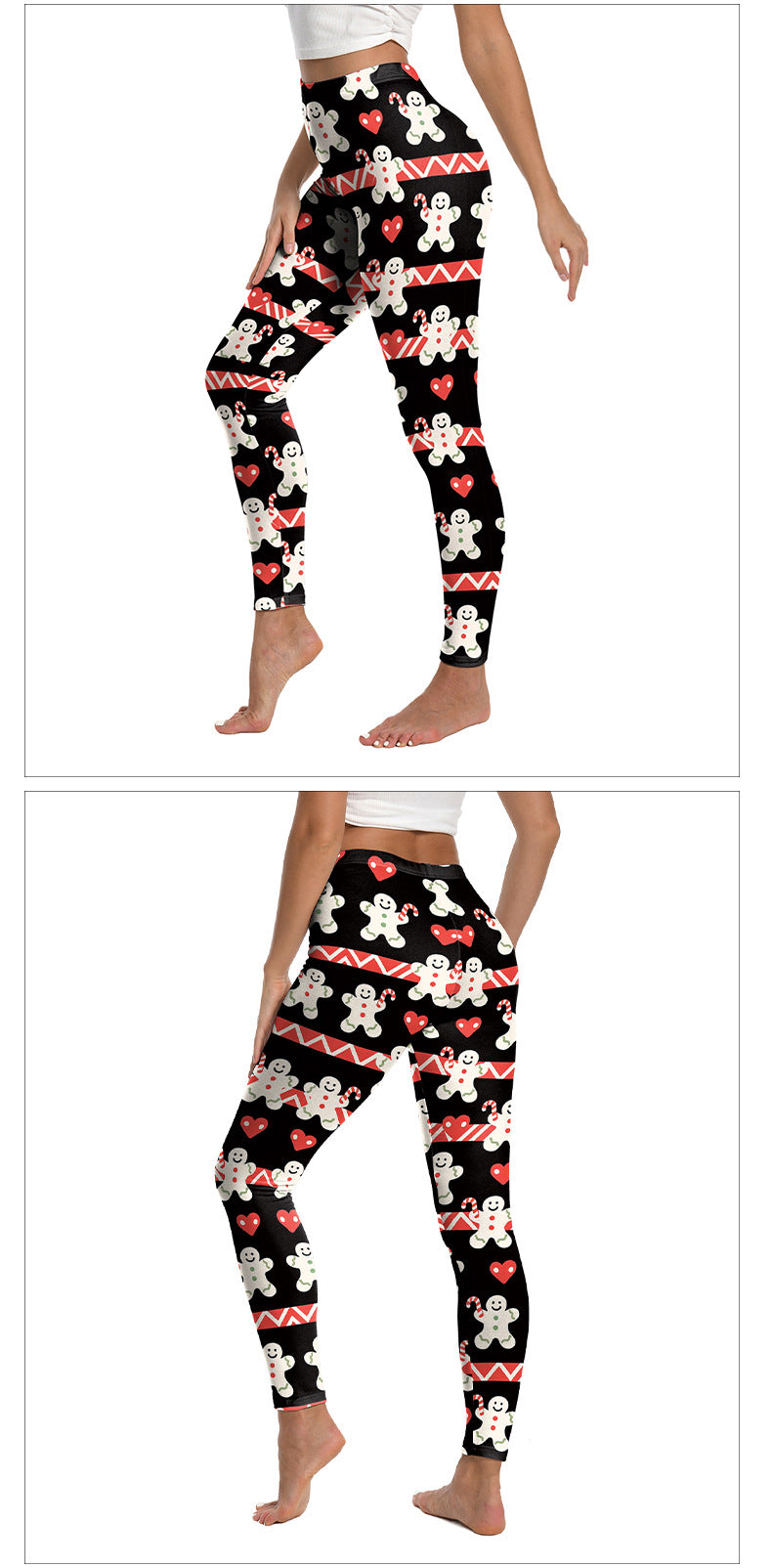 Christmas Snowman Cookies Sports Leggings | Tajstylo