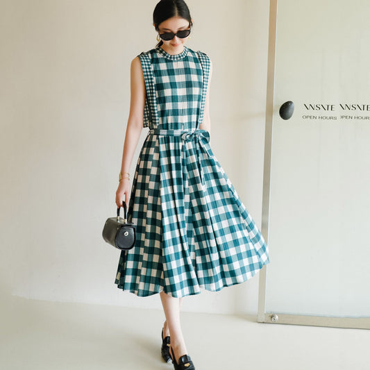 Belted Waist Slim Fit Dress | Tajstylo