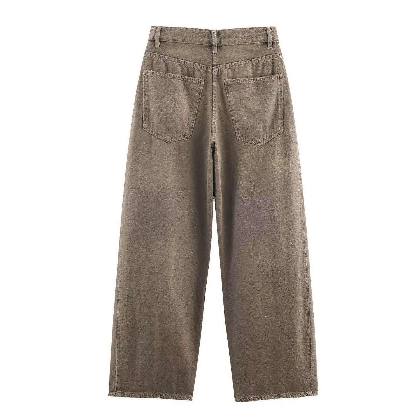 High Waist Baggy Bucket Jeans | Tajstylo
