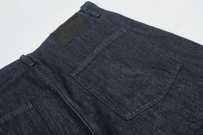 Wide Leg Denim Pants with Zipper Fly | Tajstylo