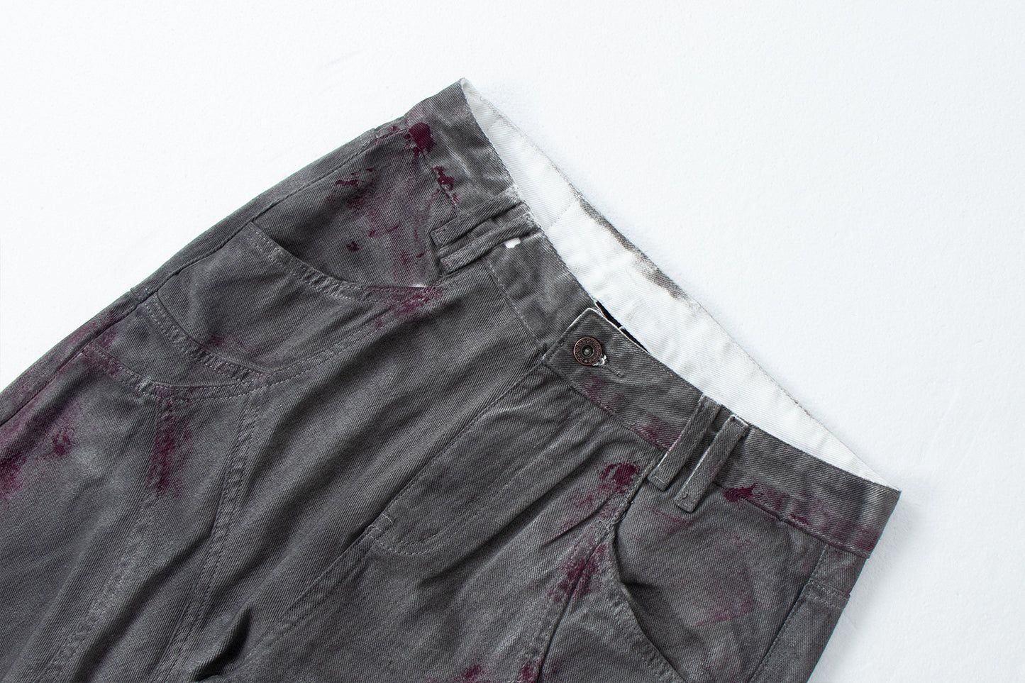 Distressed Dyed Wide Leg Jeans | Tajstylo