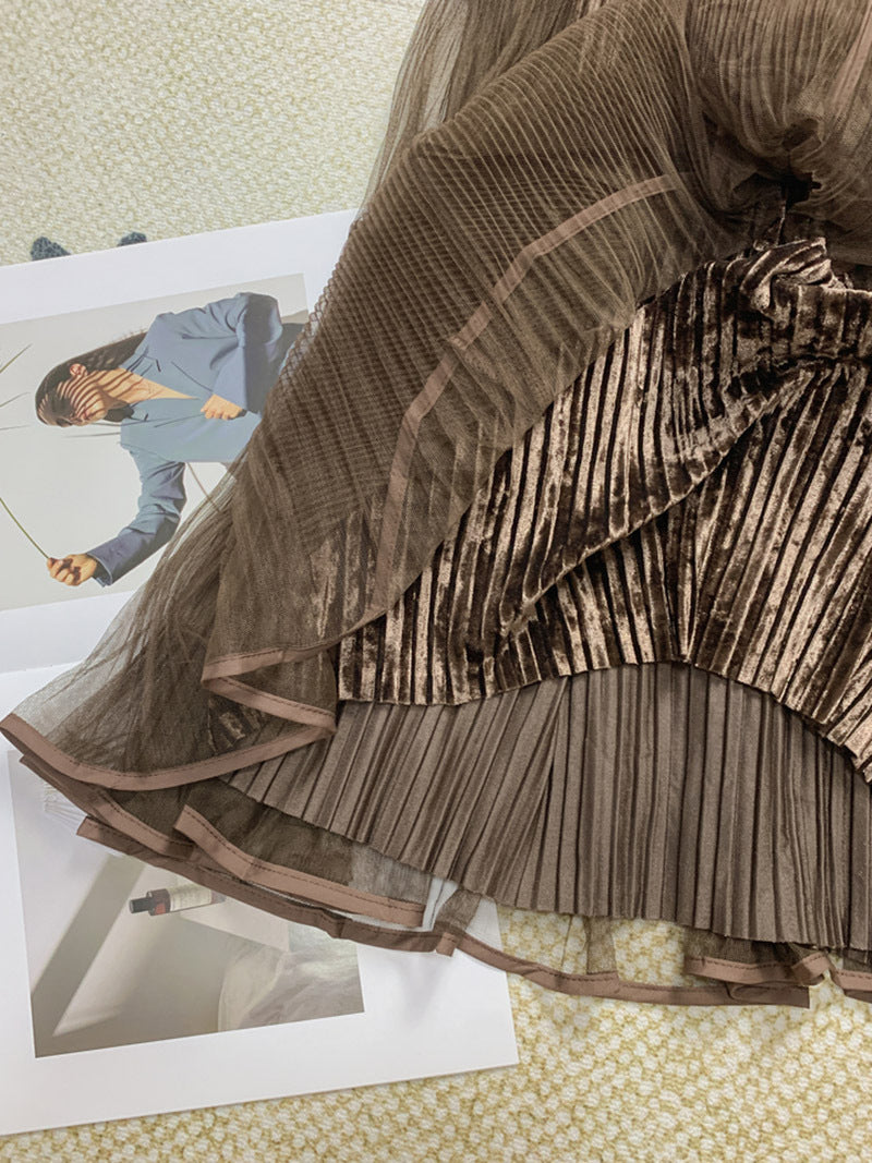 High Waisted A-Line Skirt | Tajstylo