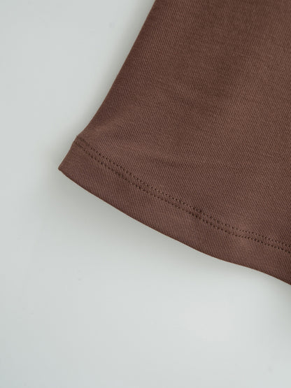 Slim Fit Round Neck Top | Tajstylo