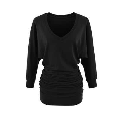 Long Sleeved Color Block Dress | Tajstylo