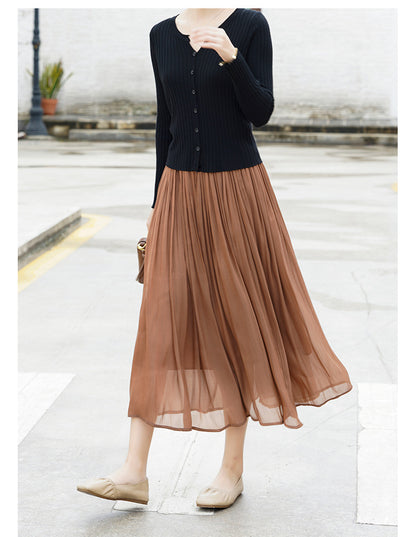 Elegant A-Line Skirt for Women | Tajstylo