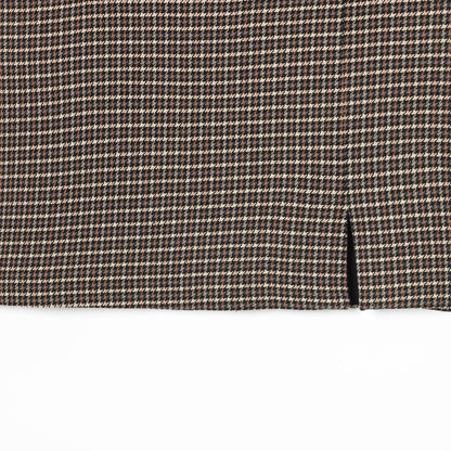 Houndstooth Jacket and Waistband Skirt Pants Set | Tajstylo