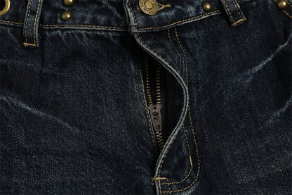 Black Denim Straight Leg Jeans | Tajstylo