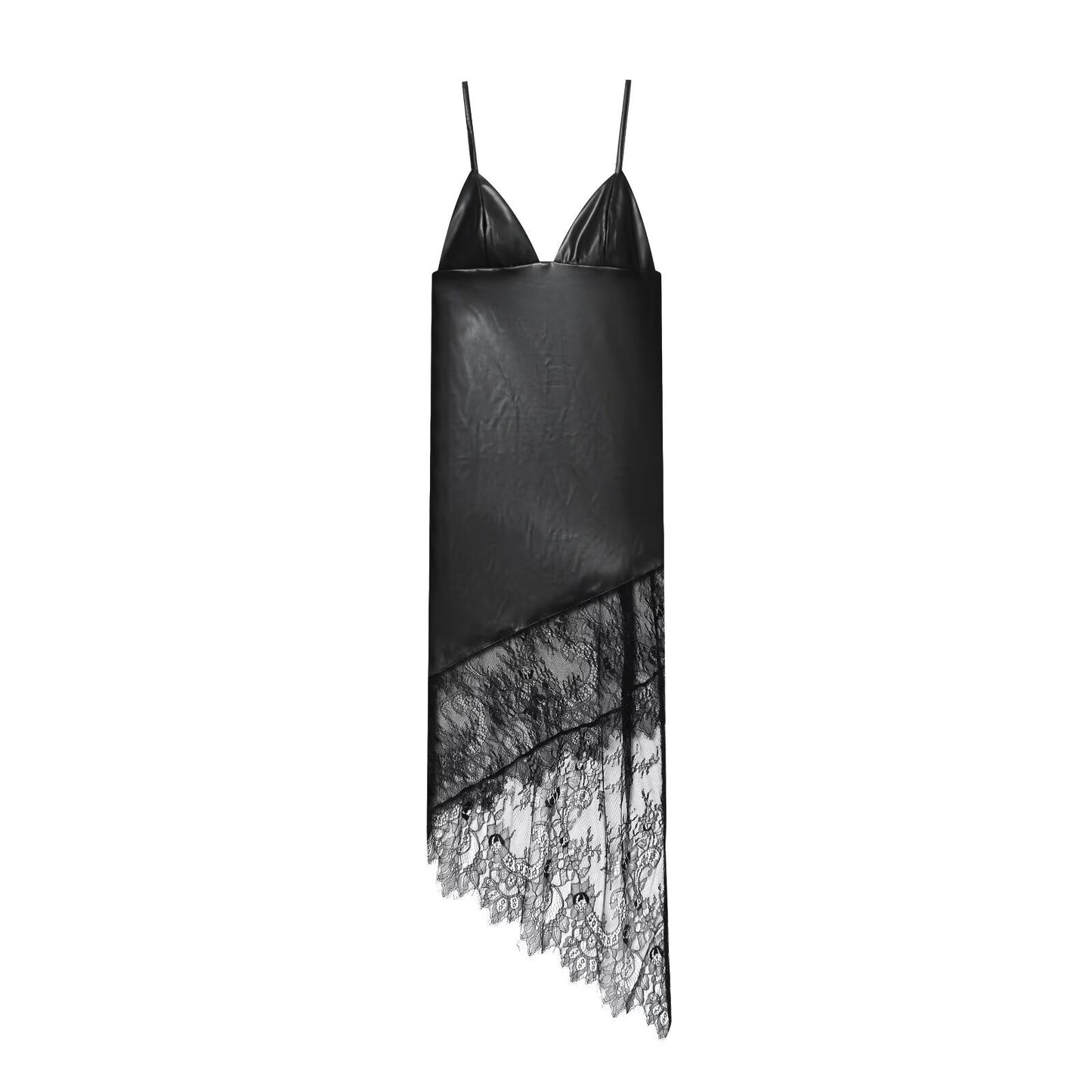 Woman wearing Lace Camisole Dress in an elegant setting