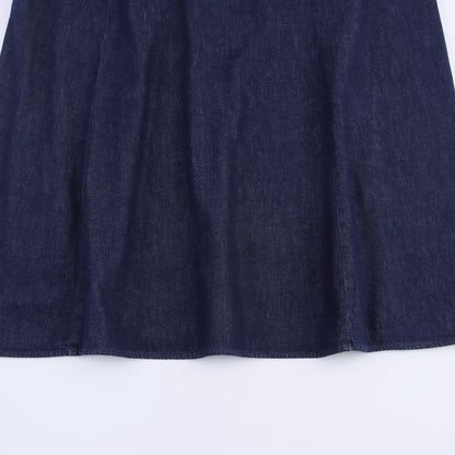Halter Neck Denim Dress | Tajstylo