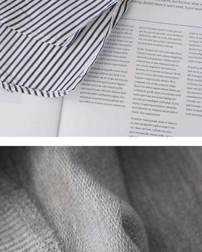Patchwork Striped Oversized Hoodie | Tajstylo