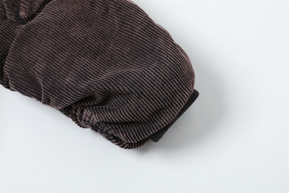 Fake Corduroy Short Jacket | Tajstylo