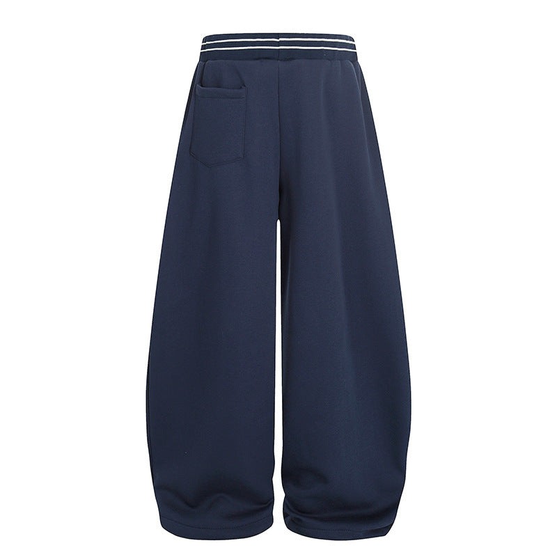 Pleated Fleece-Lined Wide Leg Sweatpants | Tajstylo