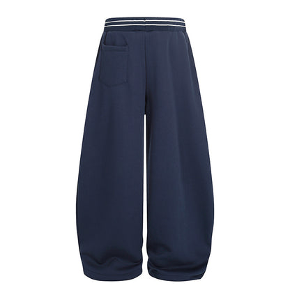 Pleated Fleece-Lined Wide Leg Sweatpants | Tajstylo