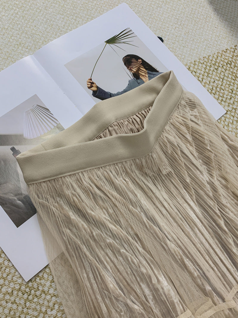 High Waisted A-Line Skirt | Tajstylo