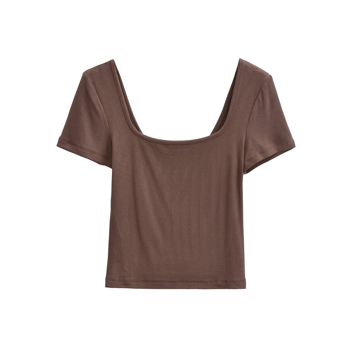 U-Neck Short Sleeve Top | Tajstylo
