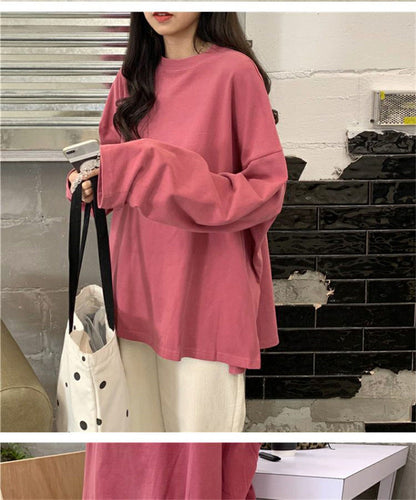 Split Color Long Sleeve T Shirt | Tajstylo