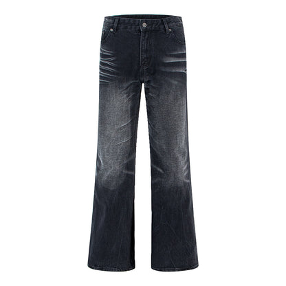Distressed Cat Whisker Straight Leg Jeans | Tajstylo