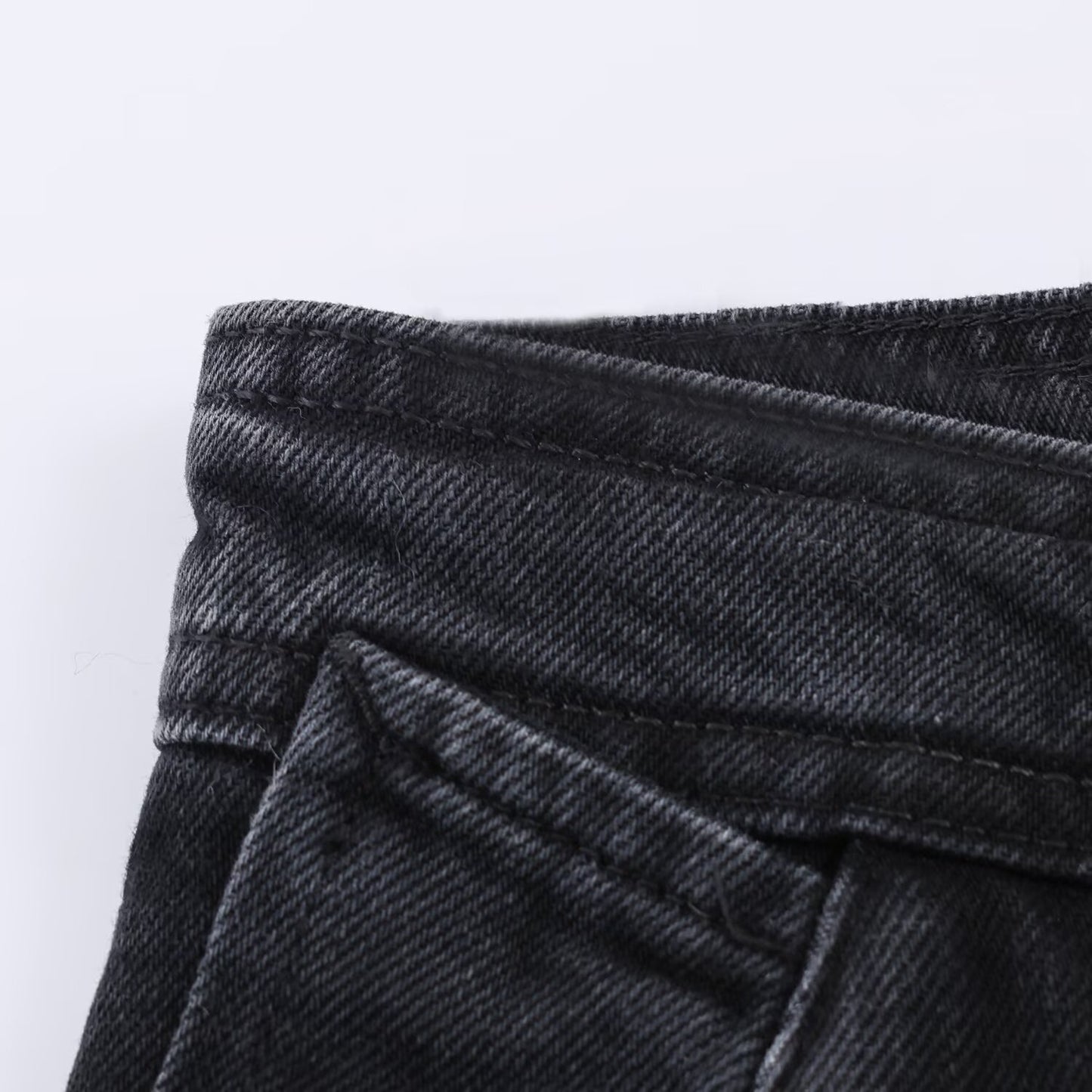 Mid Waist Wide Leg Zipper Jeans | Tajstylo