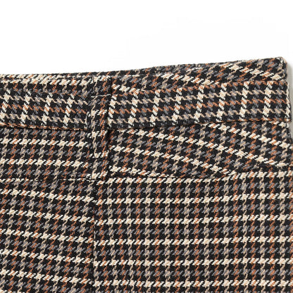 Houndstooth Jacket and Waistband Skirt Pants Set | Tajstylo