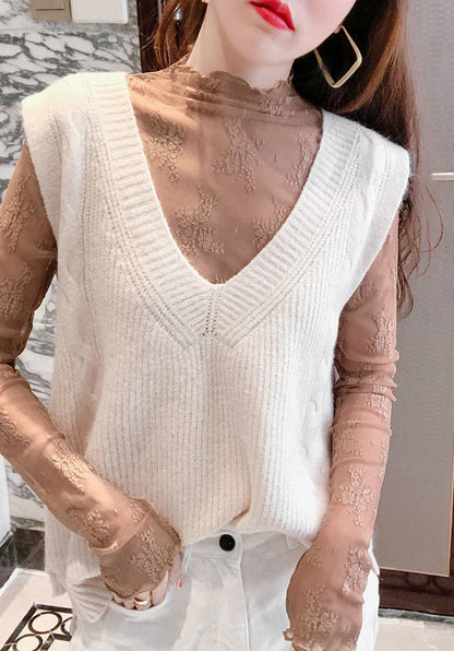Transparent Korean Lace Blouse | Tajstylo