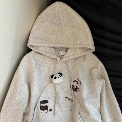 Woman wearing Hooded Sweatshirt for Women in casual setting