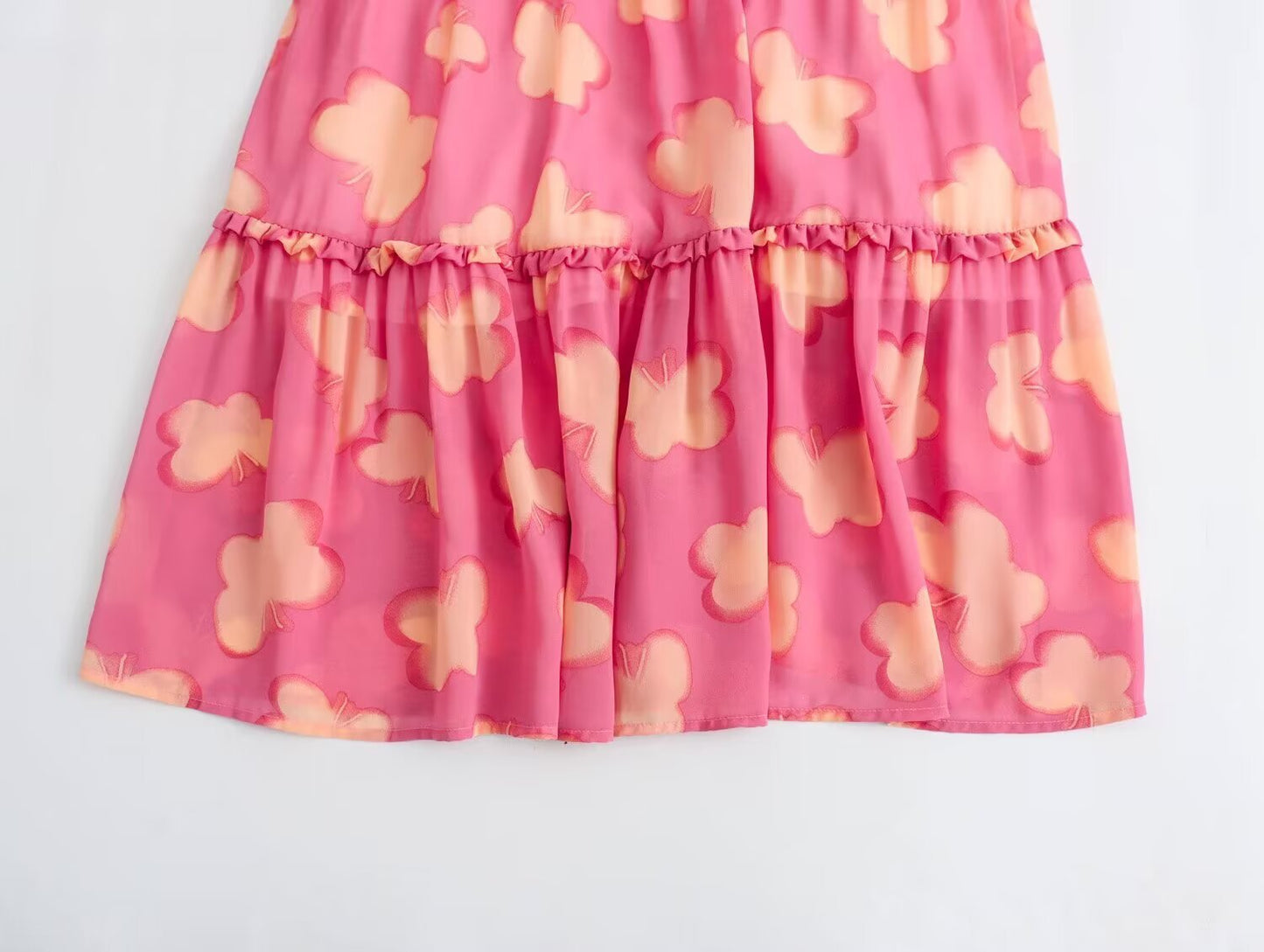 Floral Resort Style Square Neck Strap Dress | Tajstylo