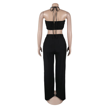 Flattering Ripped Fitted Two-Piece Nightclub Outfit | Tajstylo