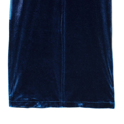 Waist Velvet Midi Dress | Tajstylo