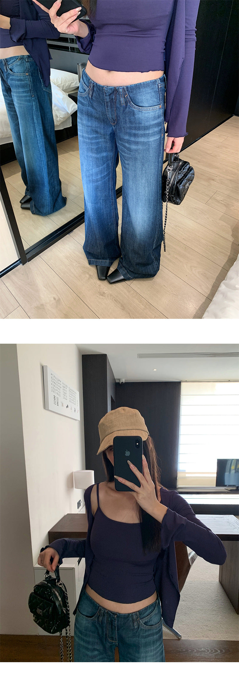 Loose Fit Straight Leg Denim Jeans | Tajstylo