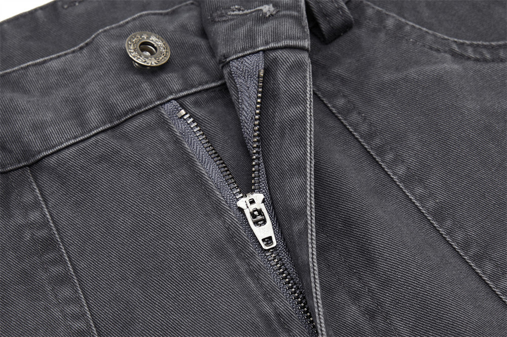 Loose Fit Straight Leg Multi Pocket Jeans | Tajstylo