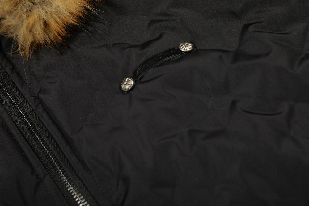 Letter Print Down Puffer Jacket | Tajstylo