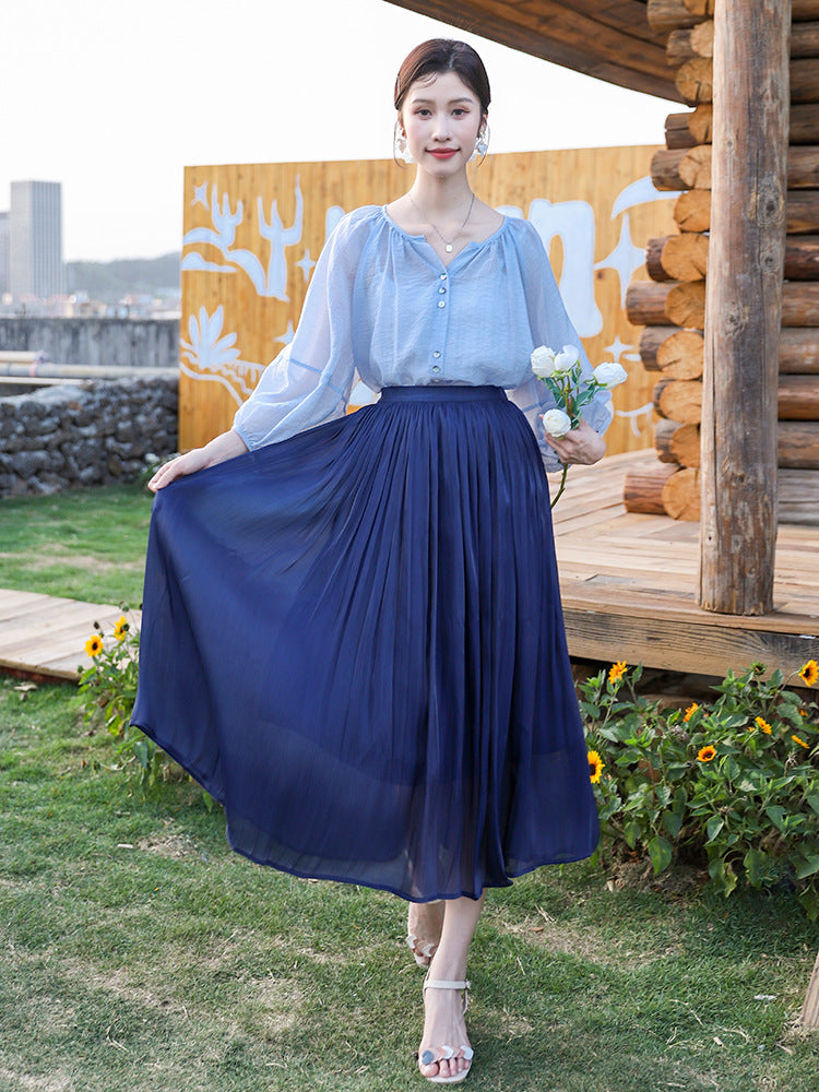 Elegant A-Line Skirt for Women | Tajstylo
