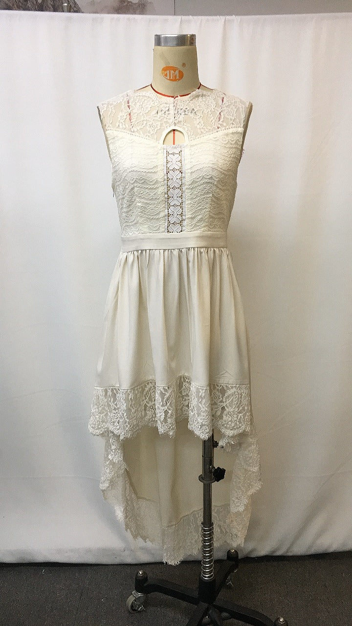 Bohemian Lace Hollow Out Sleeveless Summer Dress | Tajstylo