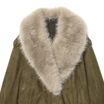 Artificial Fur Suede Texture Jacket | Tajstylo