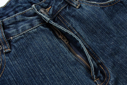 Washed Straight Leg Jeans | Tajstylo